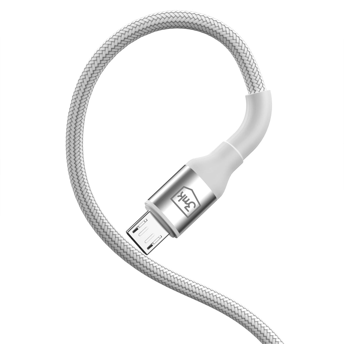 Kabel 3mk Hyper Cable N-SERIES USB-A / MicroUSB 1m 5V/2.4A 12W / biały