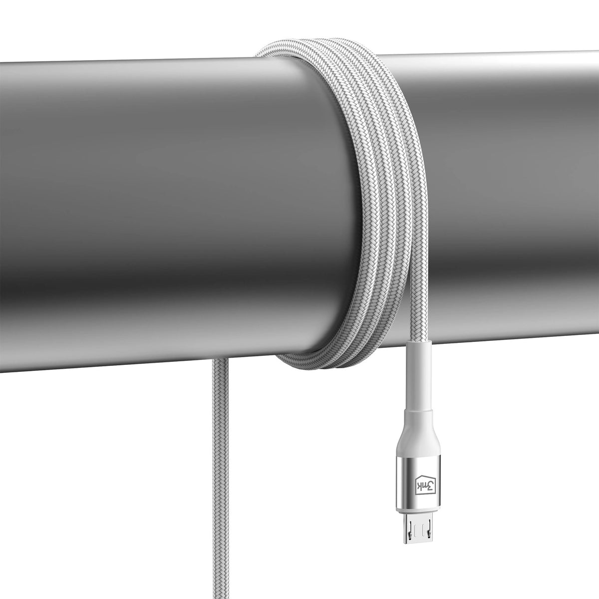 Kabel 3mk Hyper Cable N-SERIES USB-A / MicroUSB 1m 5V/2.4A 12W / biały