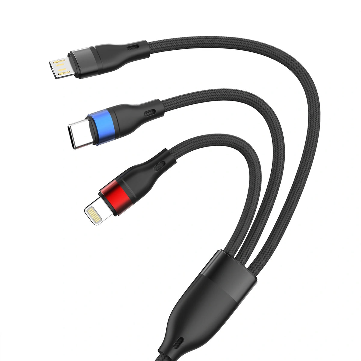 Kabel 3mk Hyper Cable N-SERIES 3 in 1 USB-A / Lightning / Micro - czarny – zdjęcie 10