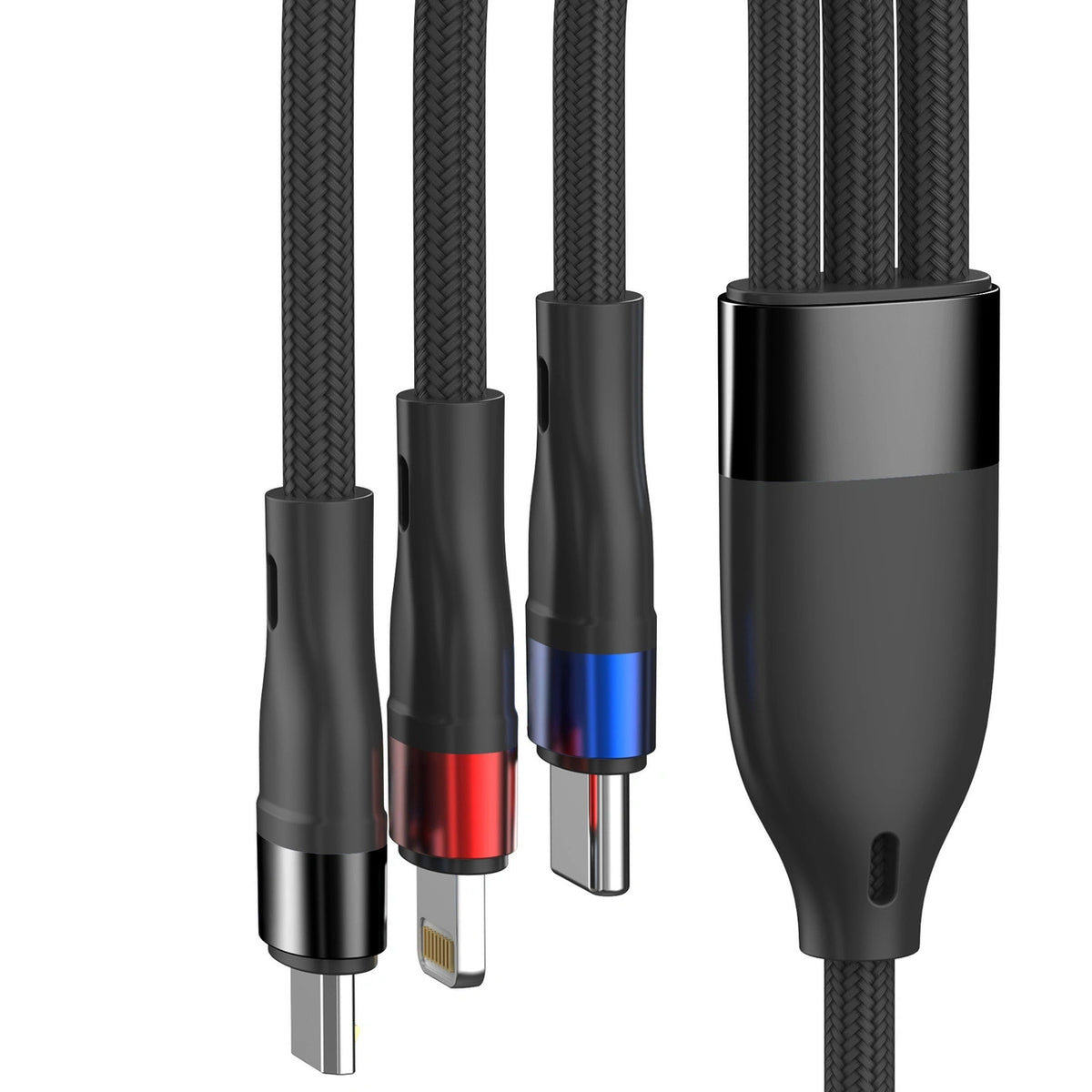 Kabel 3mk Hyper Cable N-SERIES 3 in 1 USB-A / Lightning / Micro - czarny – zdjęcie 7