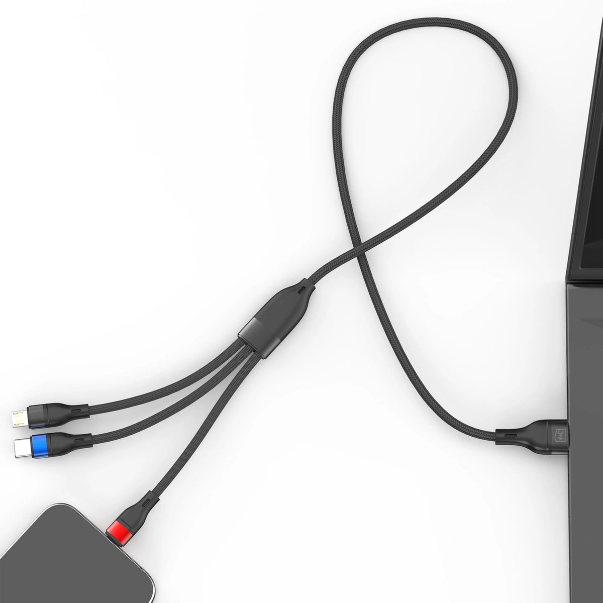 Kabel 3mk Hyper Cable N-SERIES 3 in 1 USB-A / Lightning / Micro - czarny – zdjęcie 9