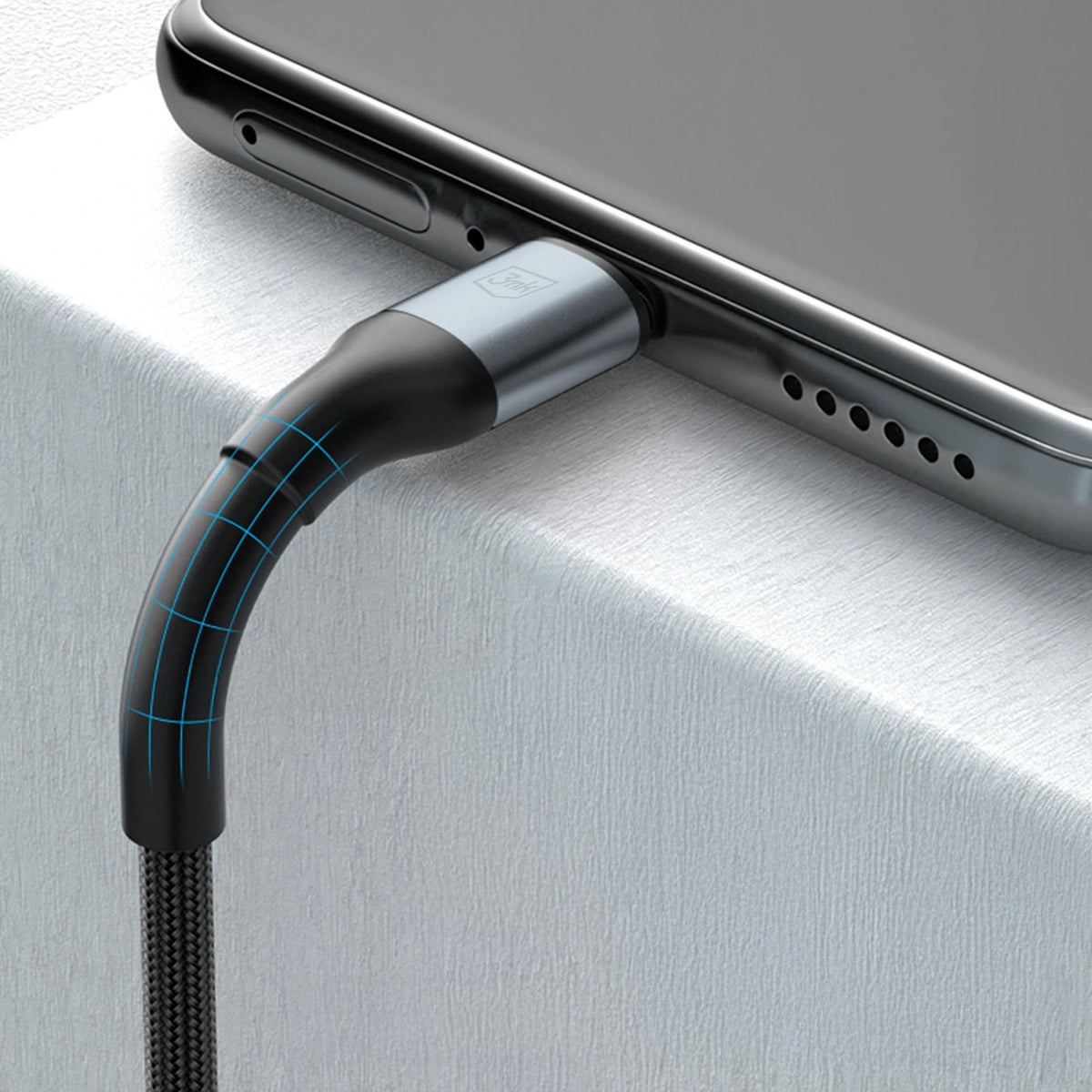 Kabel 3mk Hyper 3mk Hyper Cable N-SERIES USB-C / USB-C 2m 20V/3A 60W – zdjęcie 10