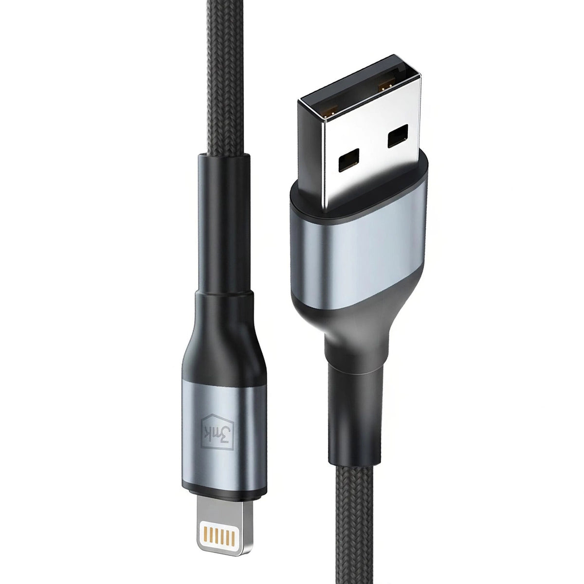 Kabel 3mk Hyper 3mk Hyper Cable N-SERIES USB-A / Lightning 1m 5V/2.4A 12W – zdjęcie 2