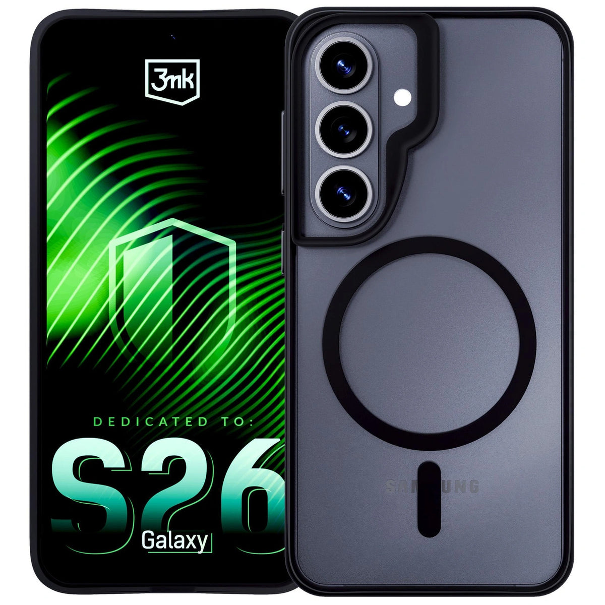 Etui 3mk Satin Armor MagCase na Samsung Galaxy S26 - przezroczysto-czarne – zdjęcie 14