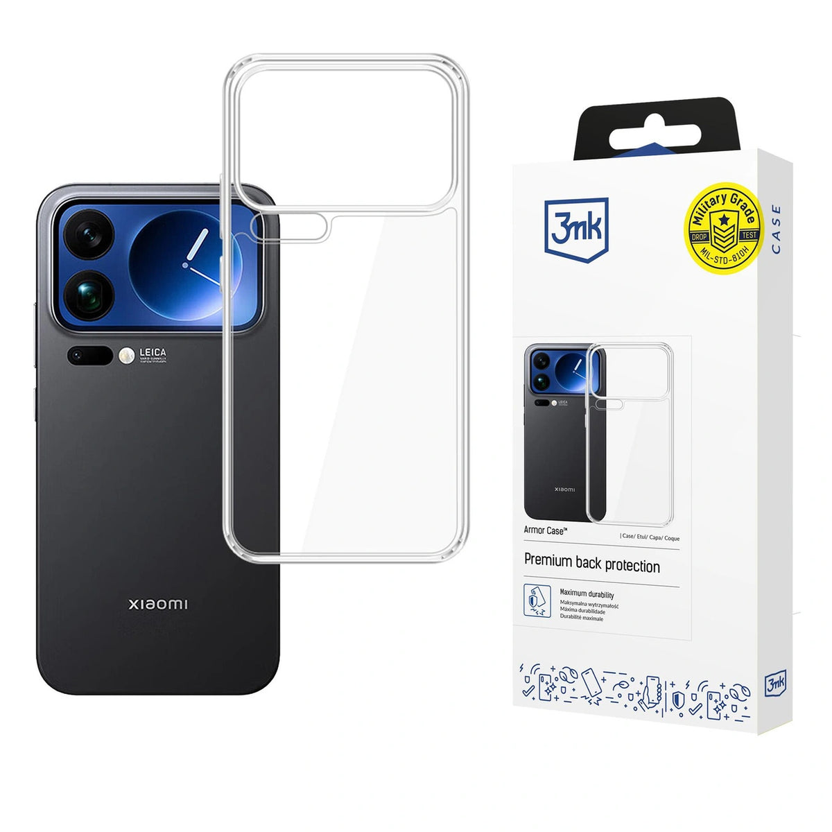 Etui 3mk Armor Case na Xiaomi 17 Pro Max - przezroczyste