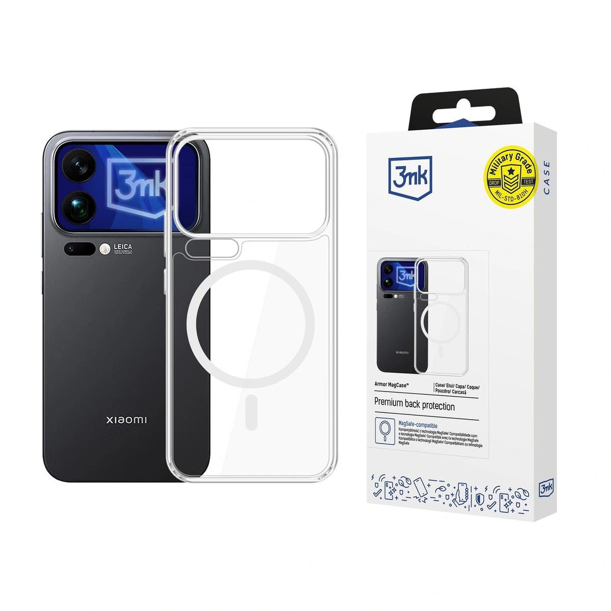 Etui 3mk Armor MagCase na Xiaomi 17 Pro Max - przezroczyste