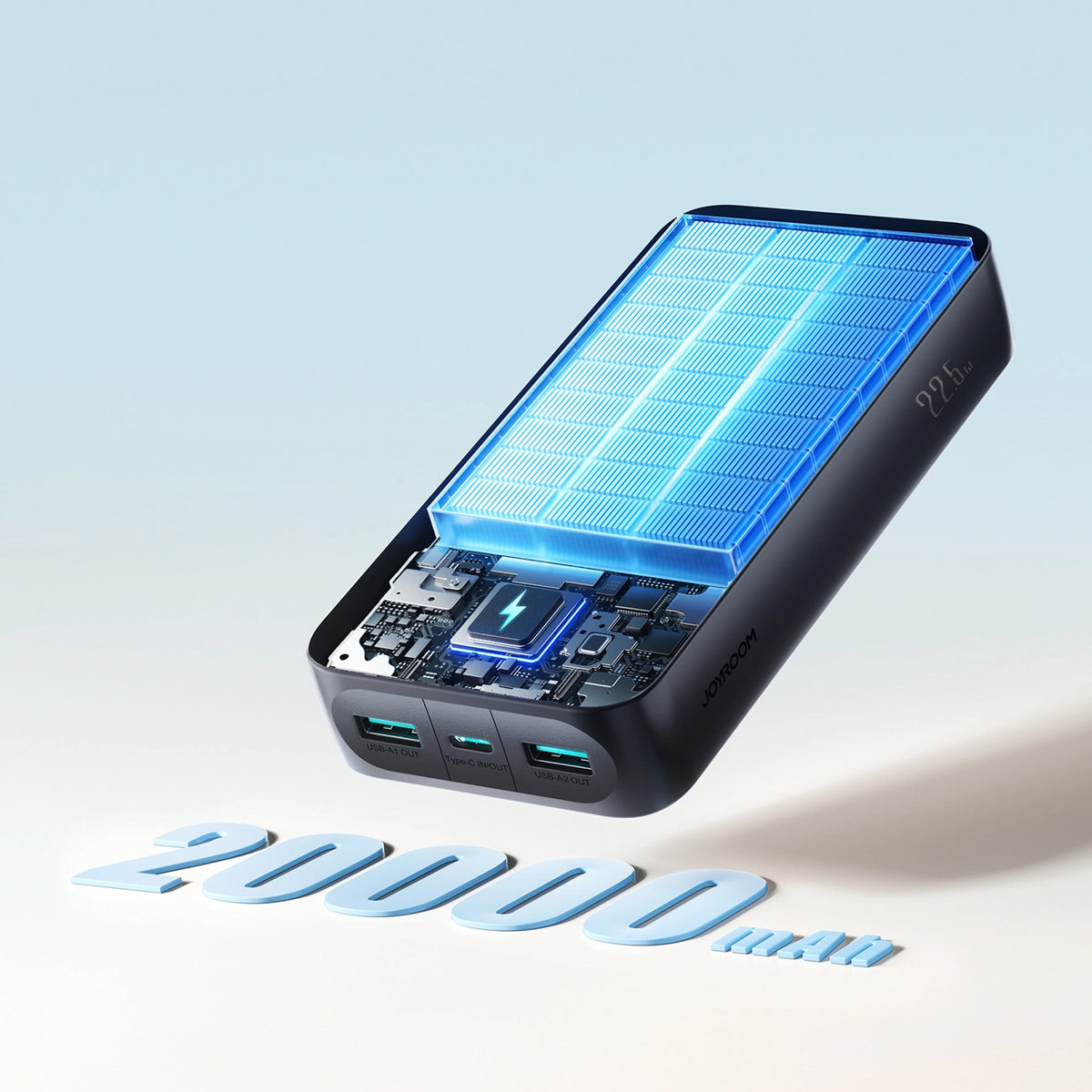 Powerbank Joyroom JR-PBF14 Pro 22,5W 20000mAh z wyświetlaczem - czarny – zdjęcie 11