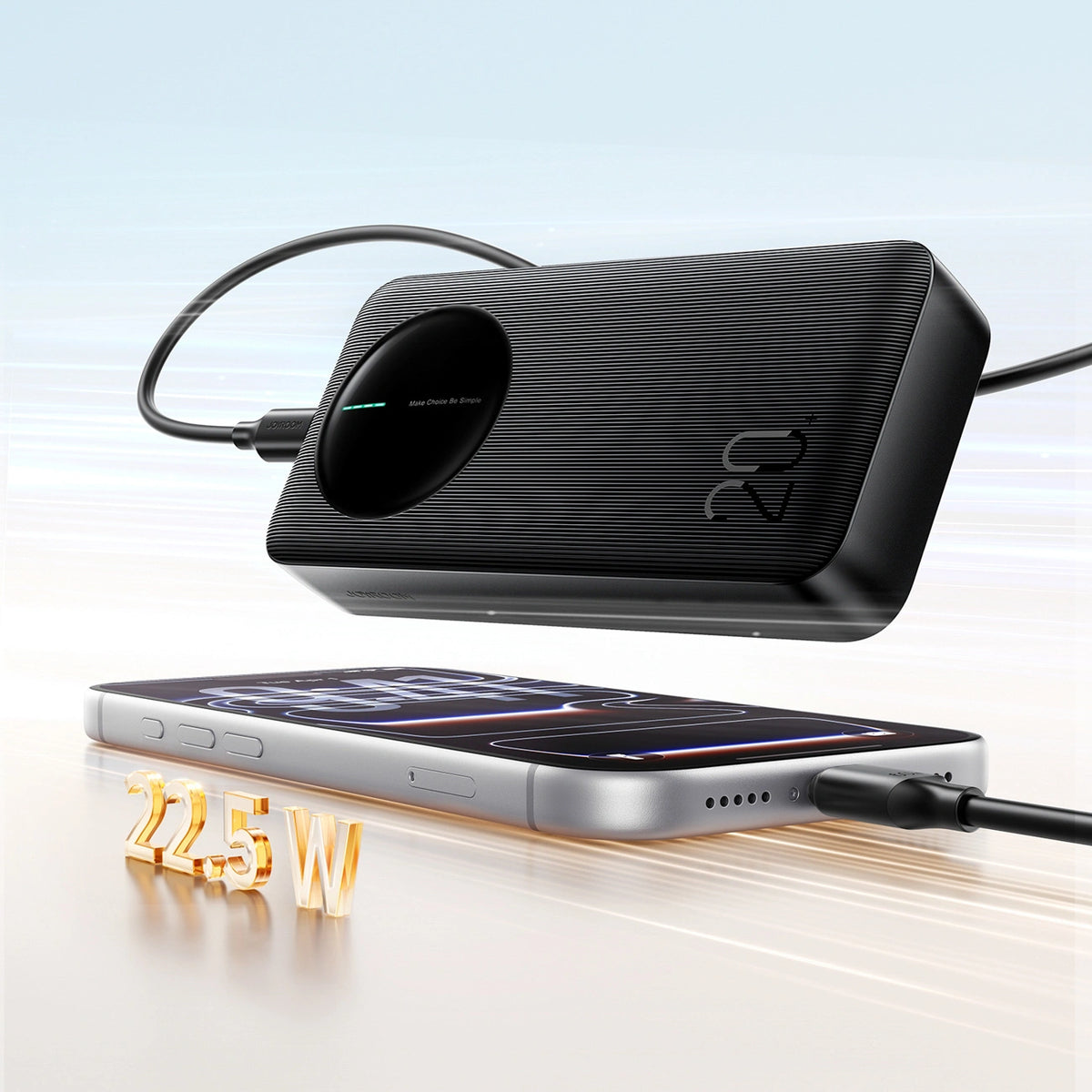 Powerbank Joyroom JR-PBF14 Pro 22,5W 20000mAh z wyświetlaczem - czarny – zdjęcie 15