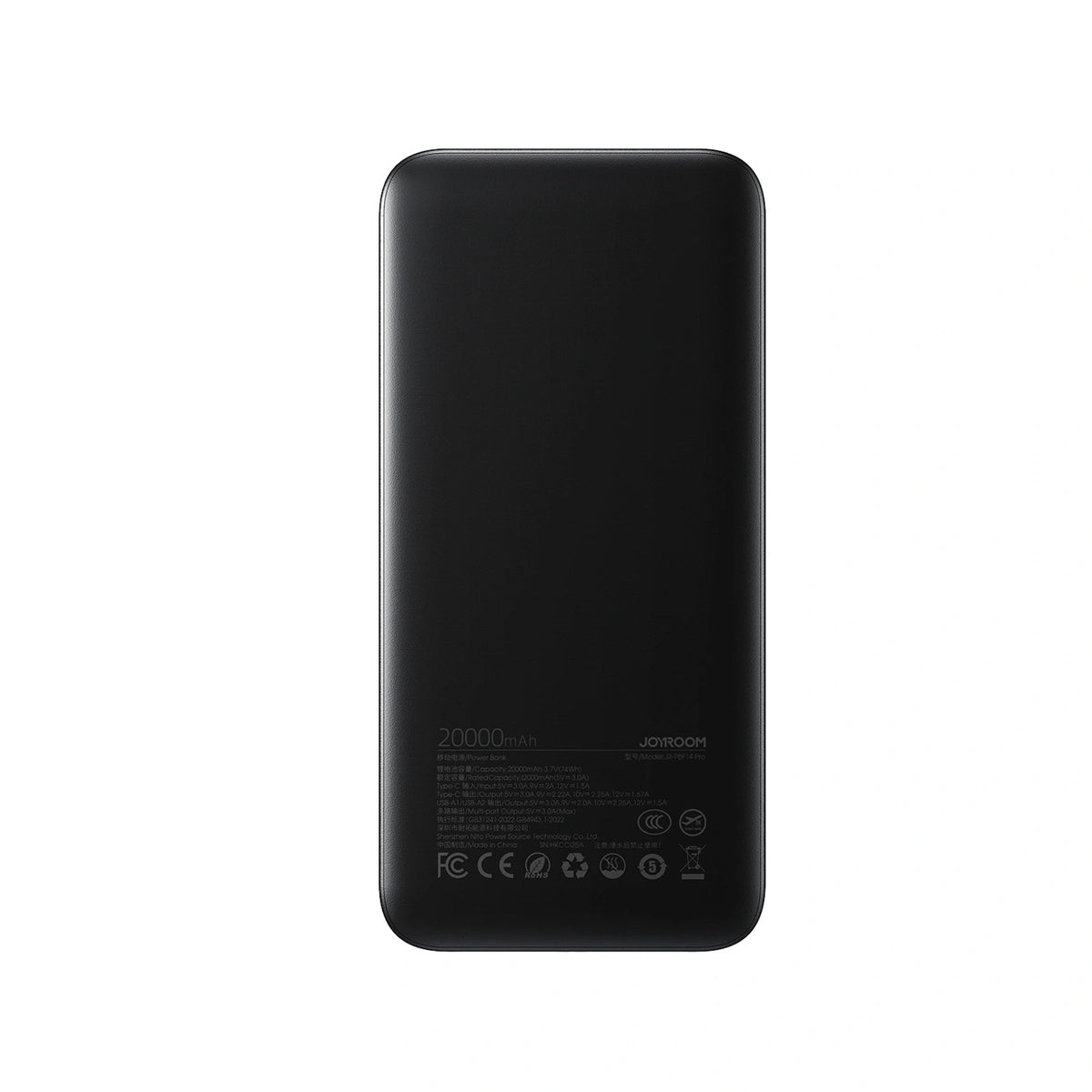 Powerbank Joyroom JR-PBF14 Pro 22,5W 20000mAh z wyświetlaczem - czarny – zdjęcie 2