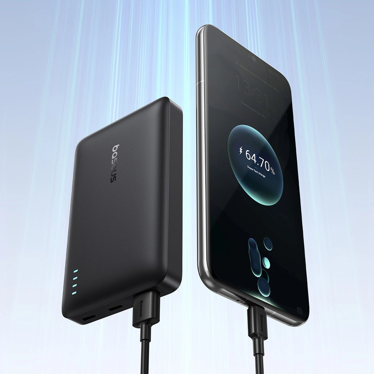 Powerbank Baseus EnerFill FP21 10000mAh 22.5W USB-A - USB-C - czarny