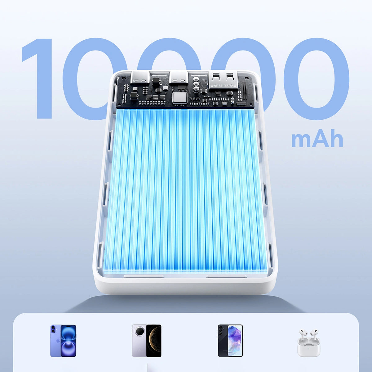 Powerbank Baseus EnerFill FP21 10000mAh 22.5W USB-A - USB-C - biały – zdjęcie 12