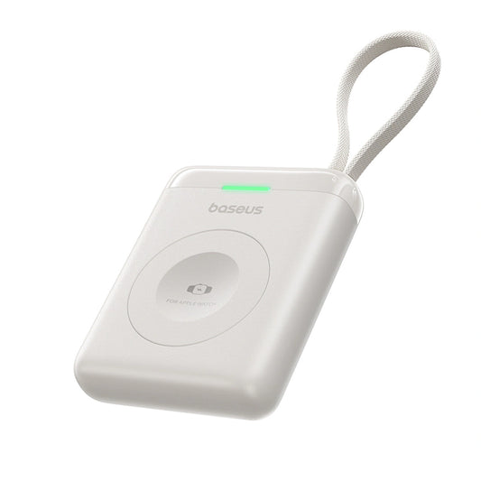 Powerbank Baseus EnerFill FW11 do Apple Watch z wbudowanym kablem - biały