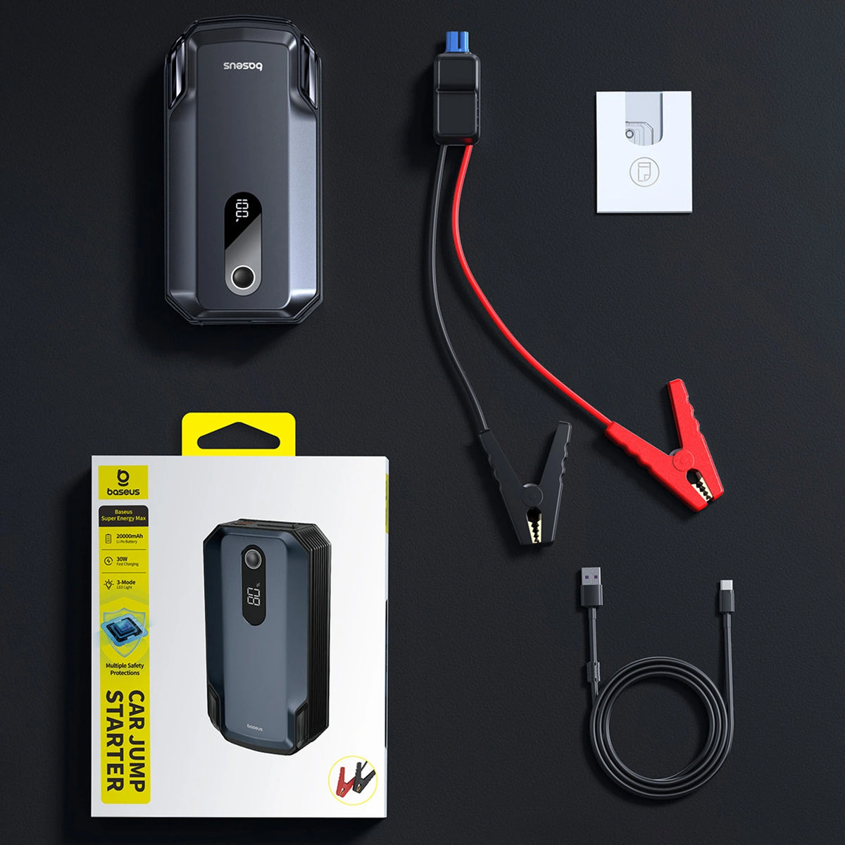 Jump starter Baseus Super Energy Max 20000mAh - czarny – zdjęcie 15