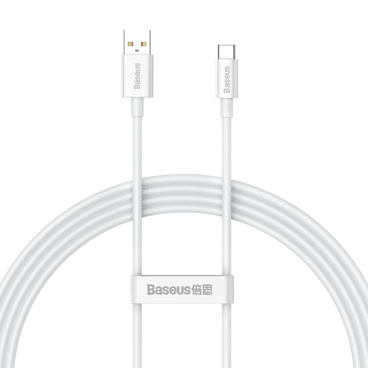Kabel Baseus Superior Series USB-A - USB-C 100W 1,5m - biały