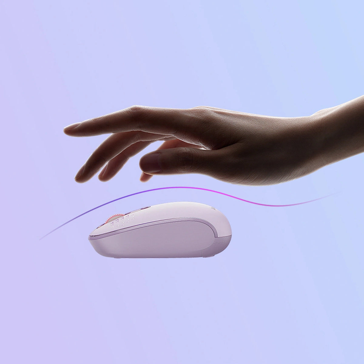 Myszka bezprzewodowa Baseus F01B 2.4GHz + Bluetooth 3.0 + 5.0 - fioletowa – zdjęcie 13