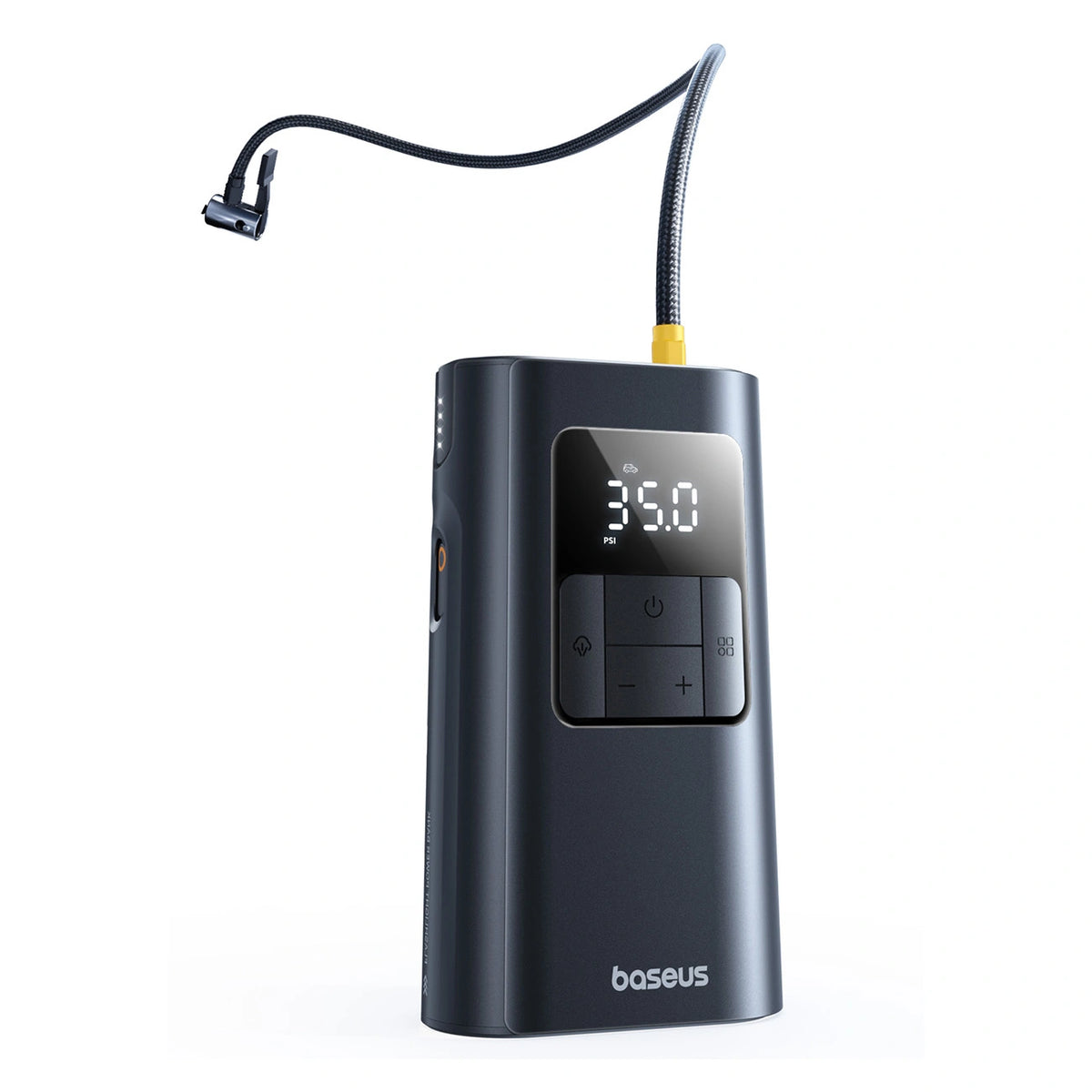 Kompresor do opon Baseus PrimeTrip VA1 75W 2w1 z latarką i - czarny – zdjęcie 3