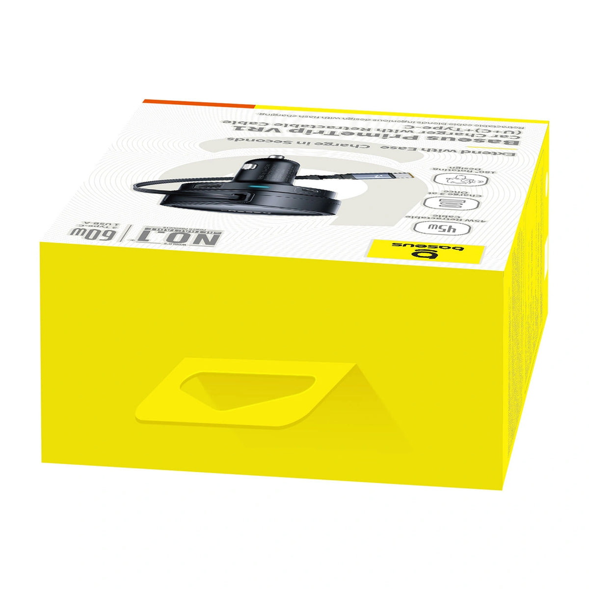 Ładowarka samochodowa Baseus PrimeTrip VR1 60W USB-A USB-C ze - czarna – zdjęcie 5