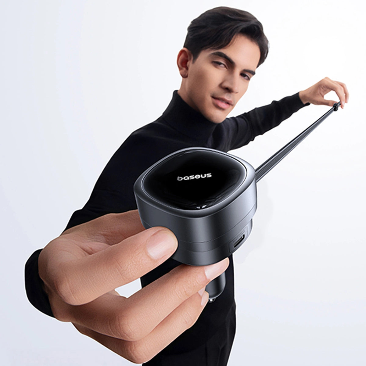 Ładowarka samochodowa Baseus PrimeTrip VR1 60W USB-A USB-C ze - czarna – zdjęcie 8