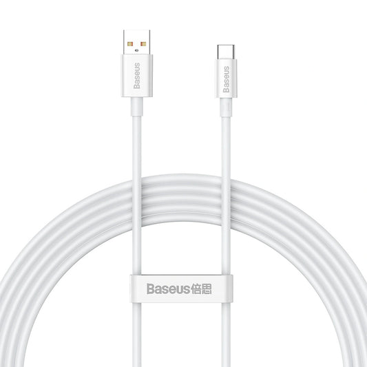 Kabel Baseus Superior Series 100W USB-A - USB-C 2m - biały