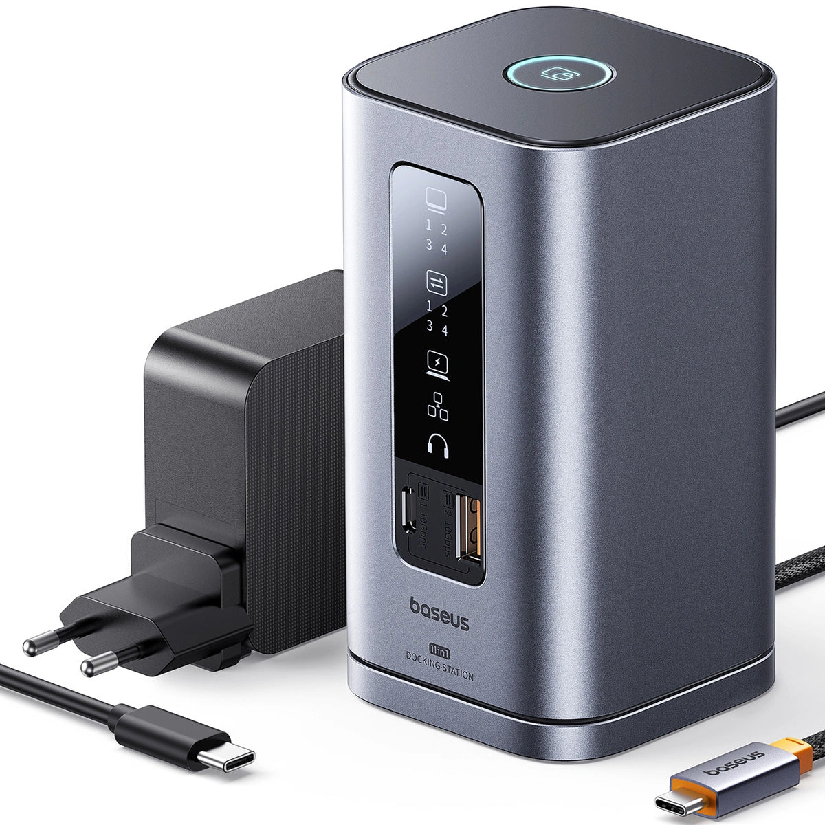 Stacja dokująca Baseus Spacemate RD1 hub 11w1 USB-C - 2xHDMI - szara