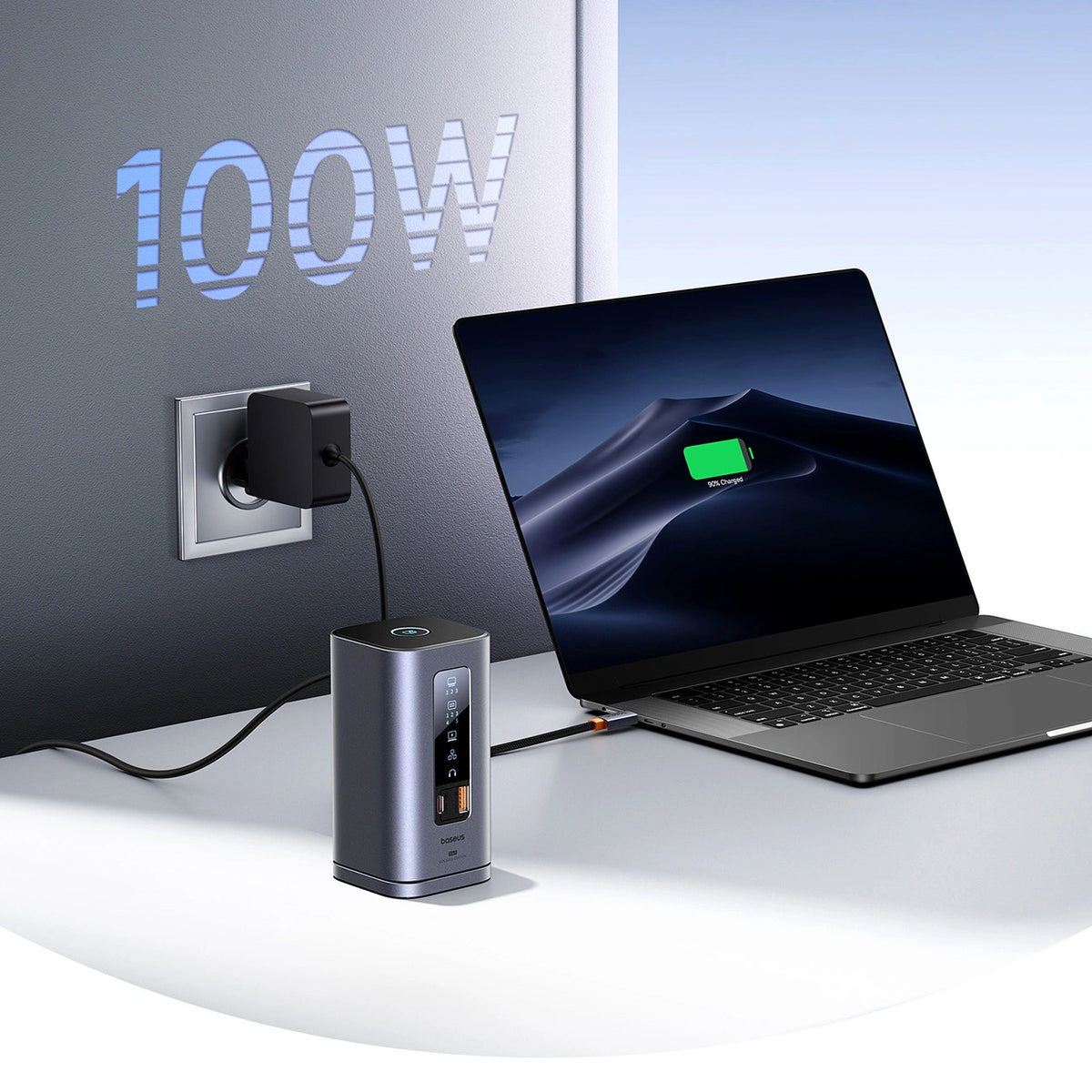 Stacja dokująca Baseus Spacemate RD1 hub 11w1 USB-C - 2xHDMI - szara – zdjęcie 7