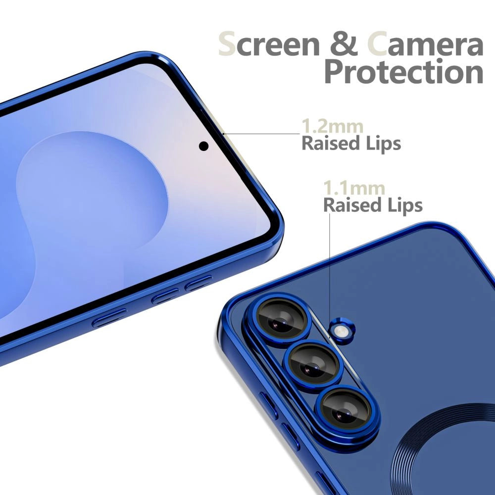 Etui Tech-Protect MagFlex MagSafe na Samsung Galaxy S25 FE - granatowe – zdjęcie 5