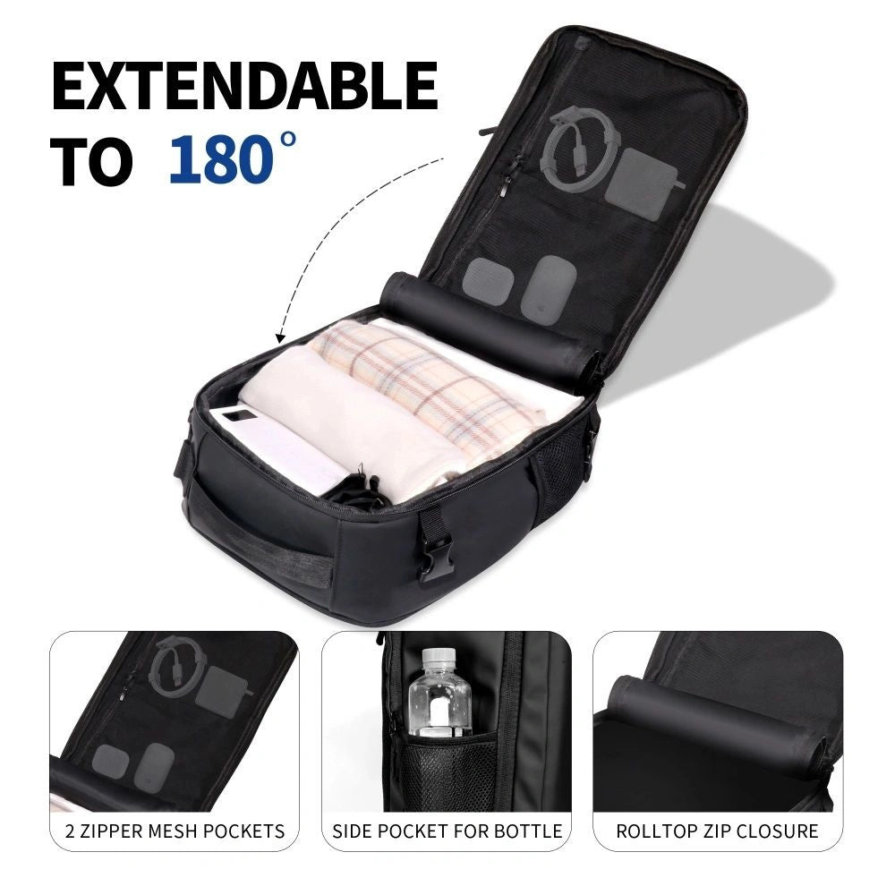 Plecak Tech-Protect Defender S50 do Ryanair & Wizzar, na laptopa 20L - czarny – zdjęcie 6