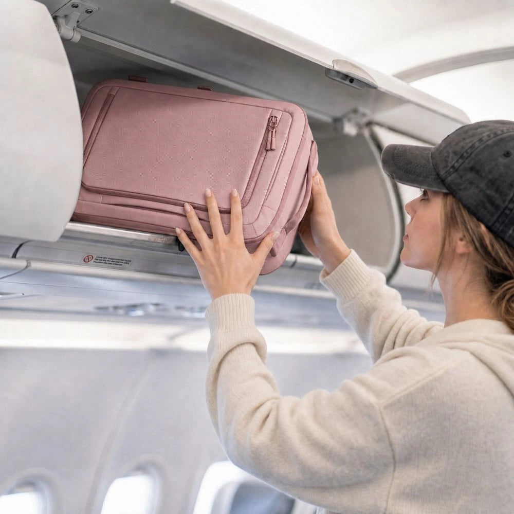 Plecak Tech-Protect Defender S50 do Ryanair & na laptopa 20L - różowy – zdjęcie 9