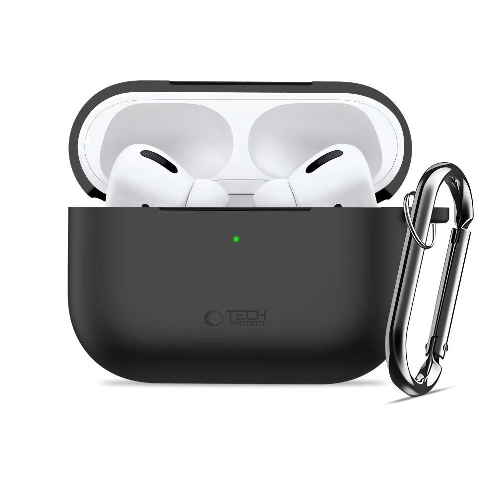Etui Tech-Protect Silicone Hook na AirPods Pro 3 - czarne – zdjęcie 3