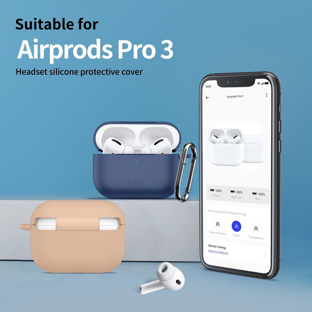 Etui Tech-Protect Silicone Hook na AirPods Pro 3 - czarne – zdjęcie 5