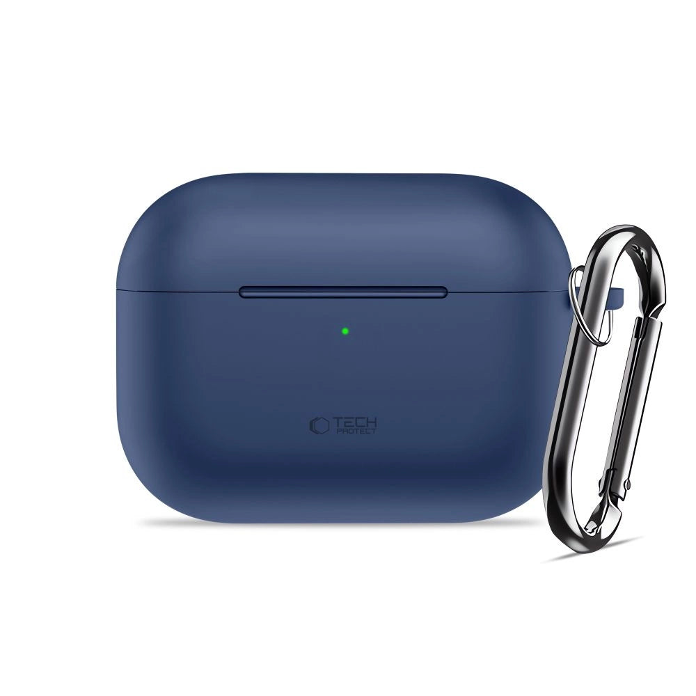 Etui Tech-Protect Silicone Hook na AirPods Pro - granatowe – zdjęcie 2