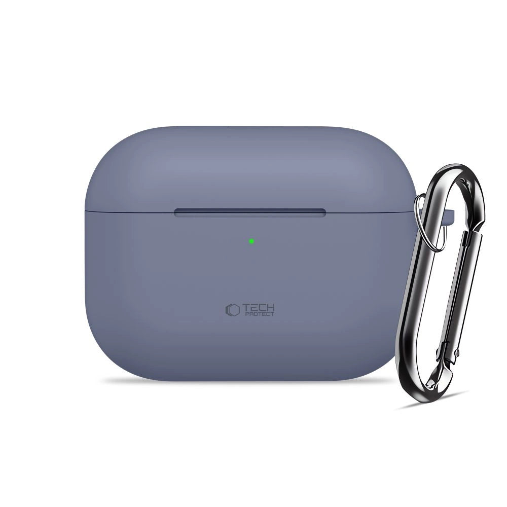 Etui Tech-Protect Silicone Hook na AirPods Pro - niebieskie – zdjęcie 2