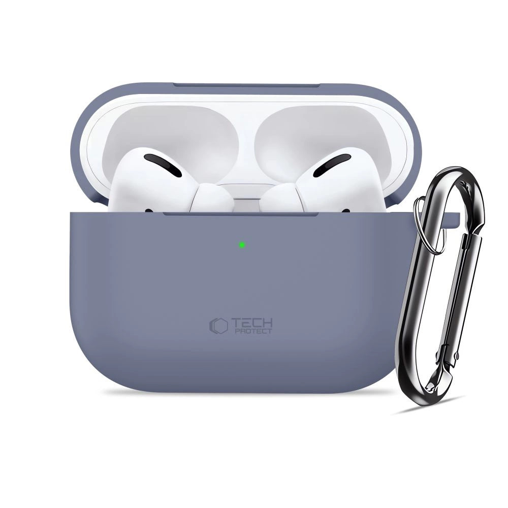 Etui Tech-Protect Silicone Hook na AirPods Pro - niebieskie – zdjęcie 3