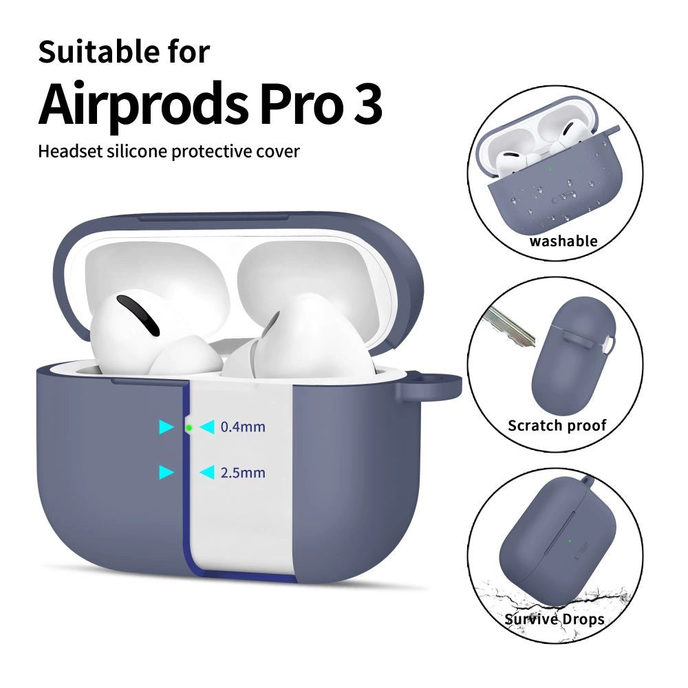 Etui Tech-Protect Silicone Hook na AirPods Pro - niebieskie – zdjęcie 4