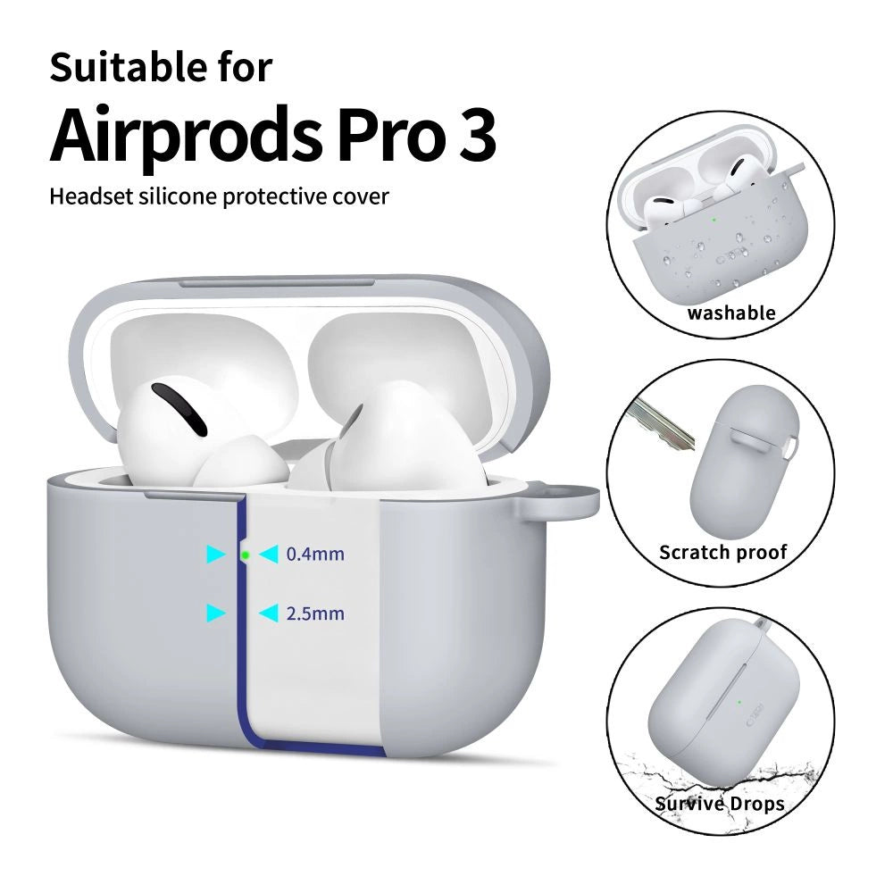 Etui Tech-Protect Silicone Hook na AirPods Pro - szare – zdjęcie 4