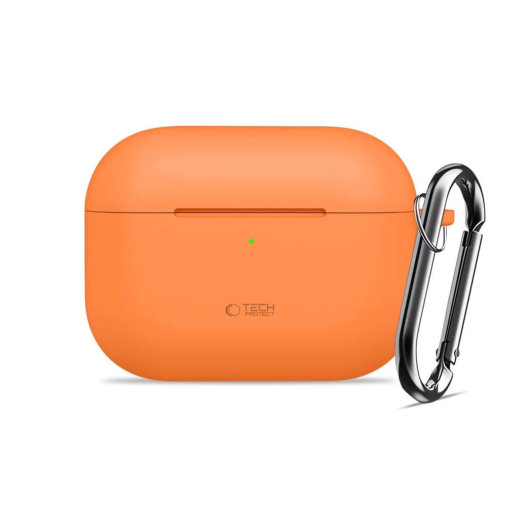 Etui Tech-Protect Silicone Hook na AirPods Pro - pomarańczowe – zdjęcie 2
