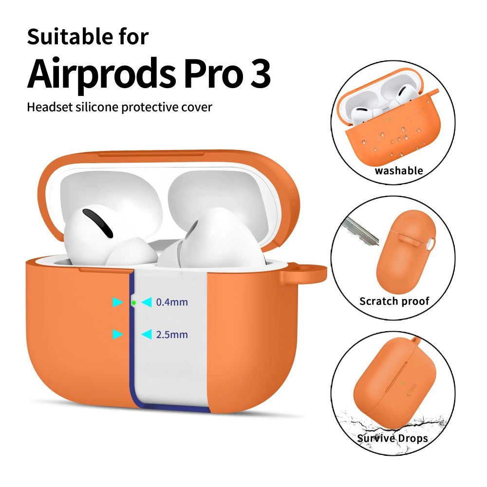 Etui Tech-Protect Silicone Hook na AirPods Pro - pomarańczowe – zdjęcie 4