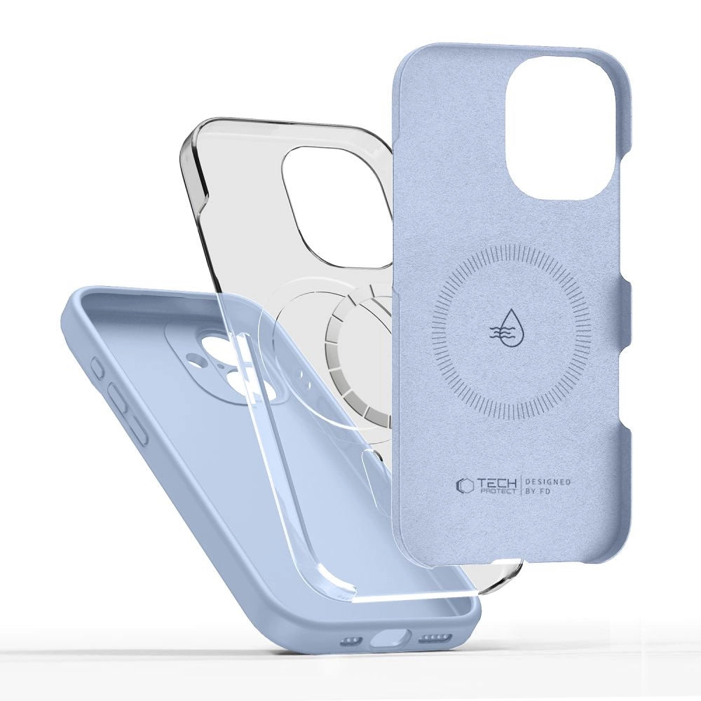Etui Tech-Protect Silicone MagSafe na iPhone 17 - niebieskie – zdjęcie 3