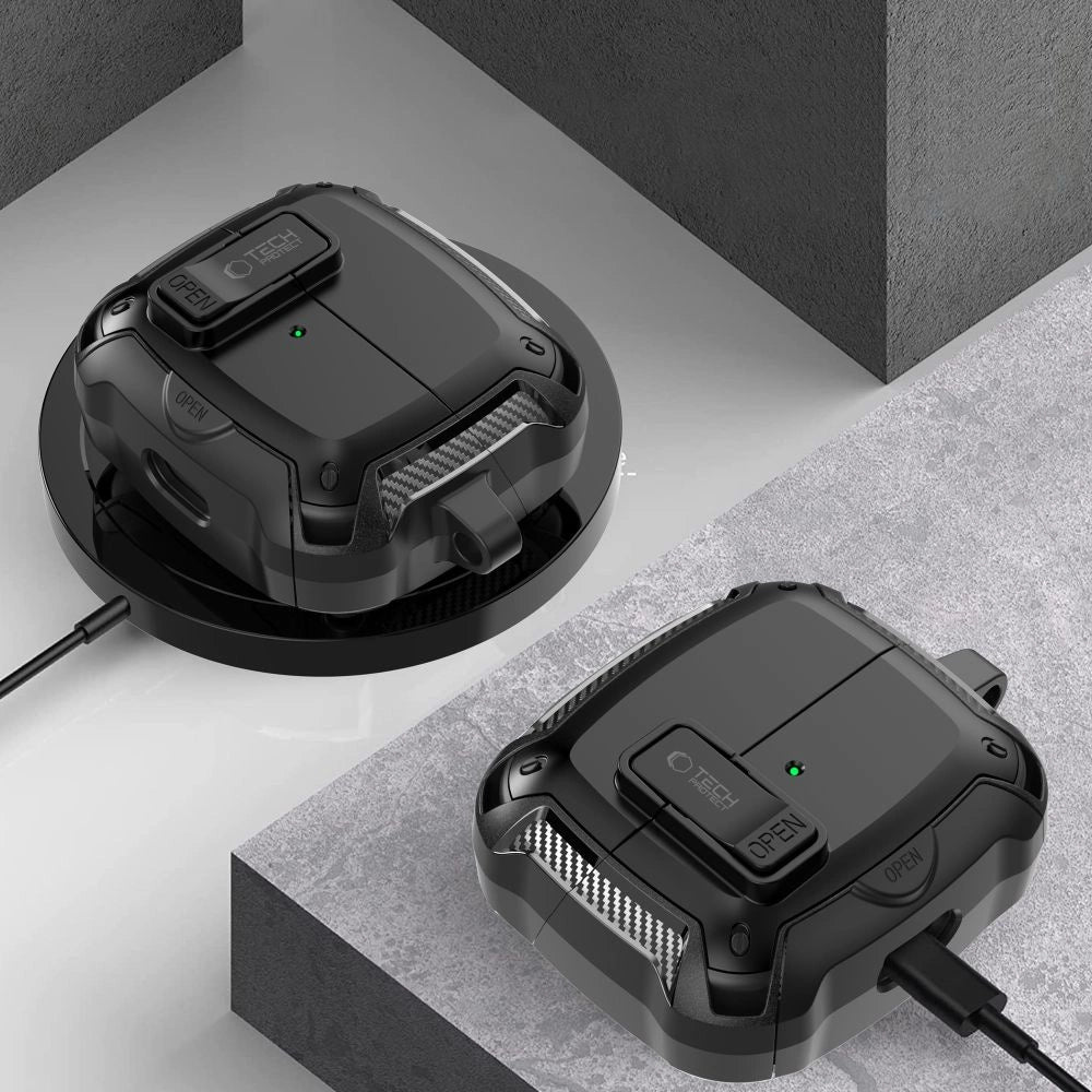 Etui Tech-Protect na Samsung Galaxy Buds 3 / 3 FE / 3 Pro - czarne – zdjęcie 5