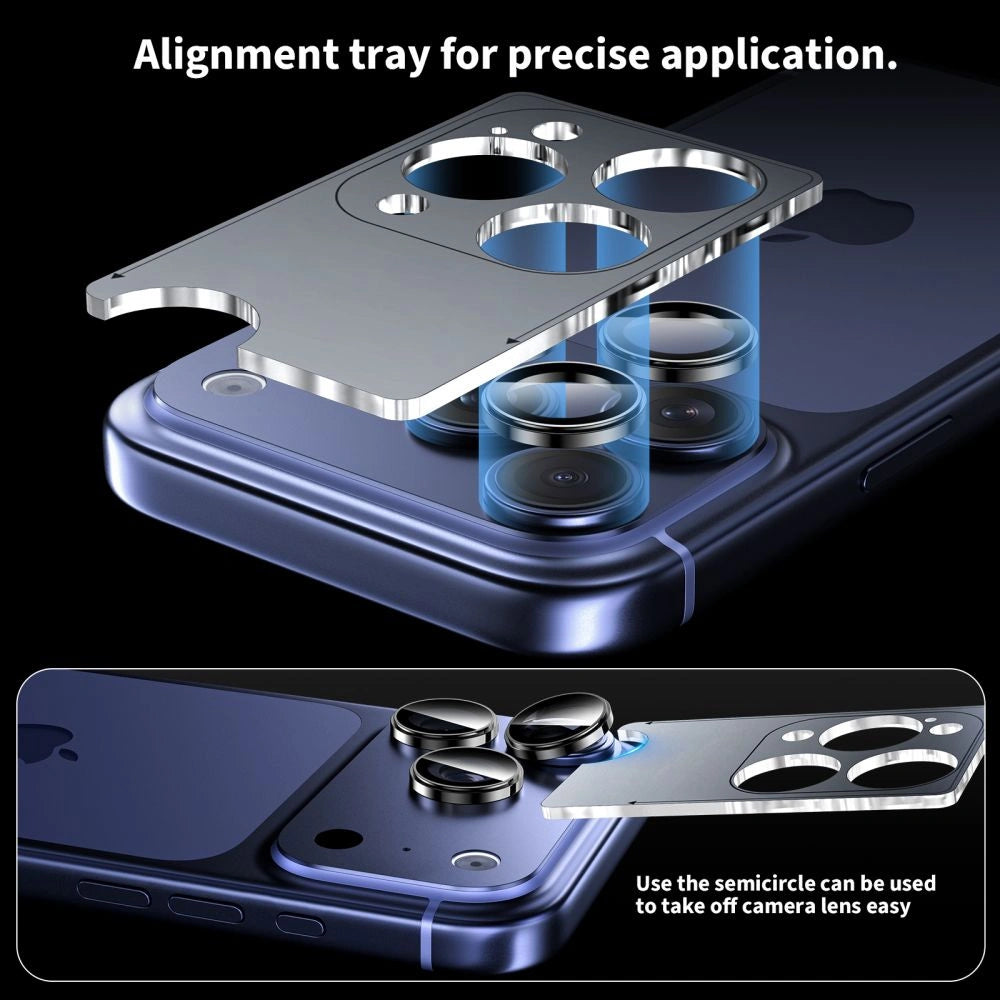 Osłona aparatu Tech-Protect Camring Fit+ na iPhone 14 Pro - pomarańczowa