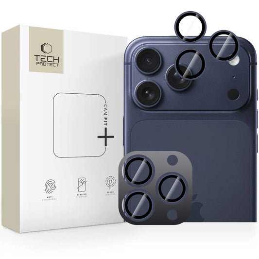 Osłona aparatu Tech-Protect Camring Fit+ na iPhone 14 Pro - niebieska