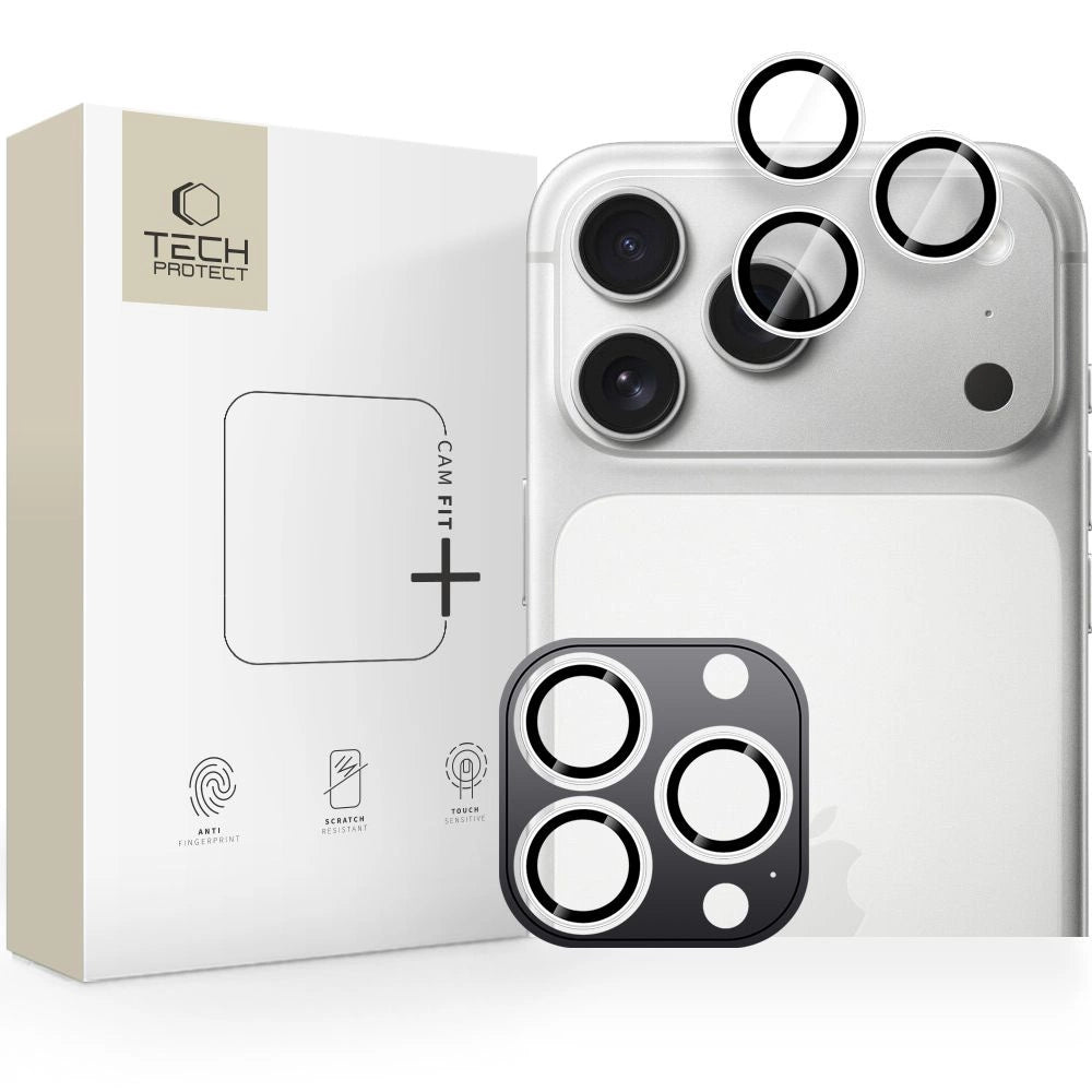 Osłona aparatu Tech-Protect Camring Fit+ na iPhone 14 Pro - srebrna