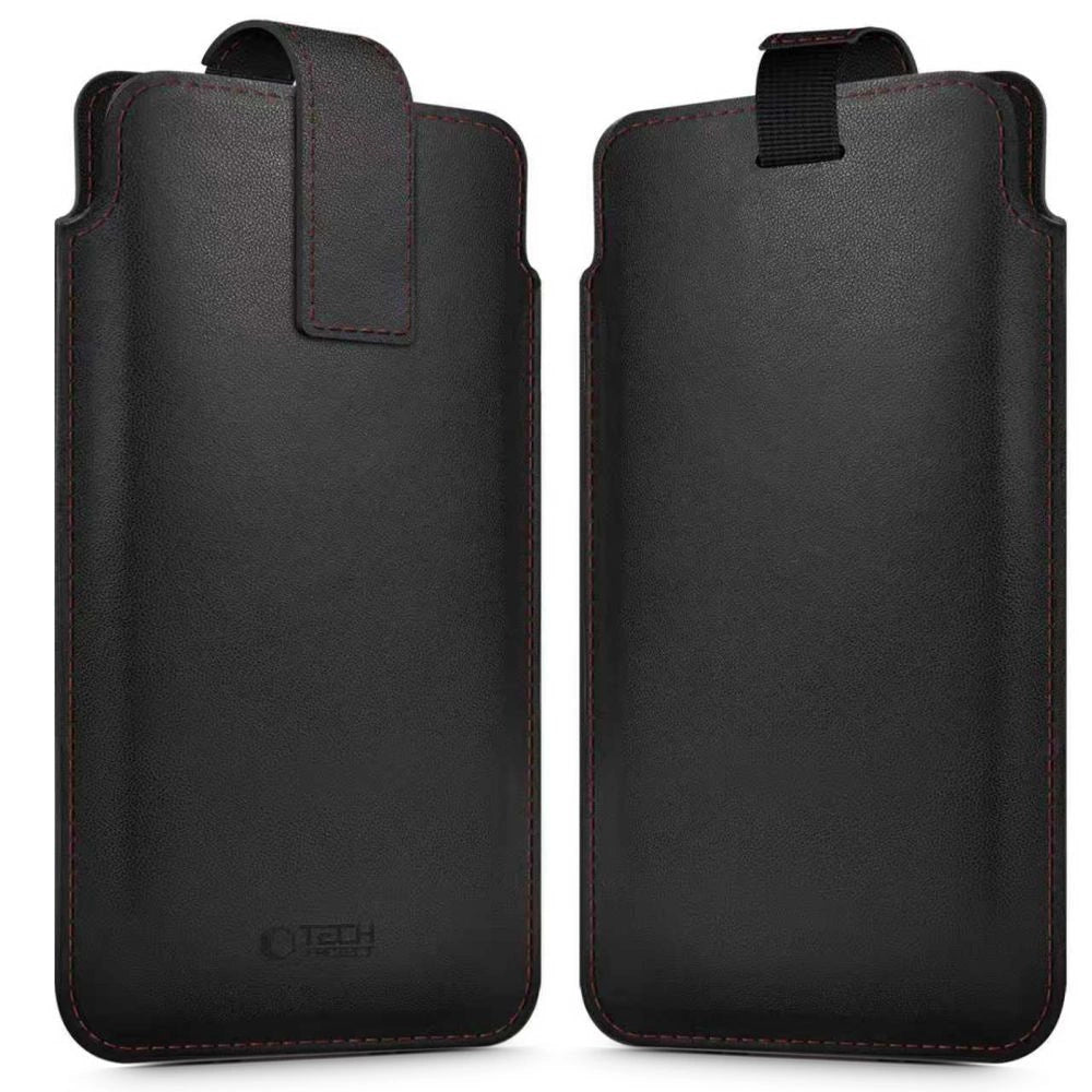 Etui Tech-Protect SM65 dla smartfonów 6.0-6.9" - czarno-czerwone