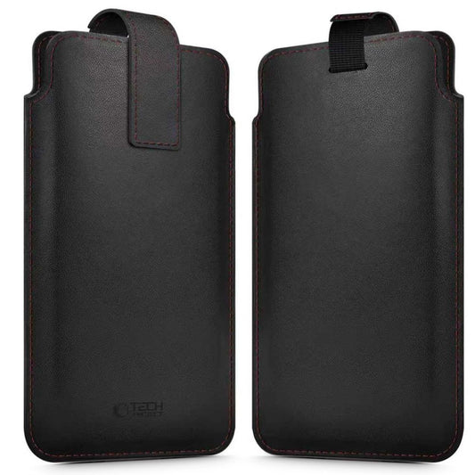 Etui Tech-Protect SM65 dla smartfonów 6.0-6.9" - czarno-czerwone