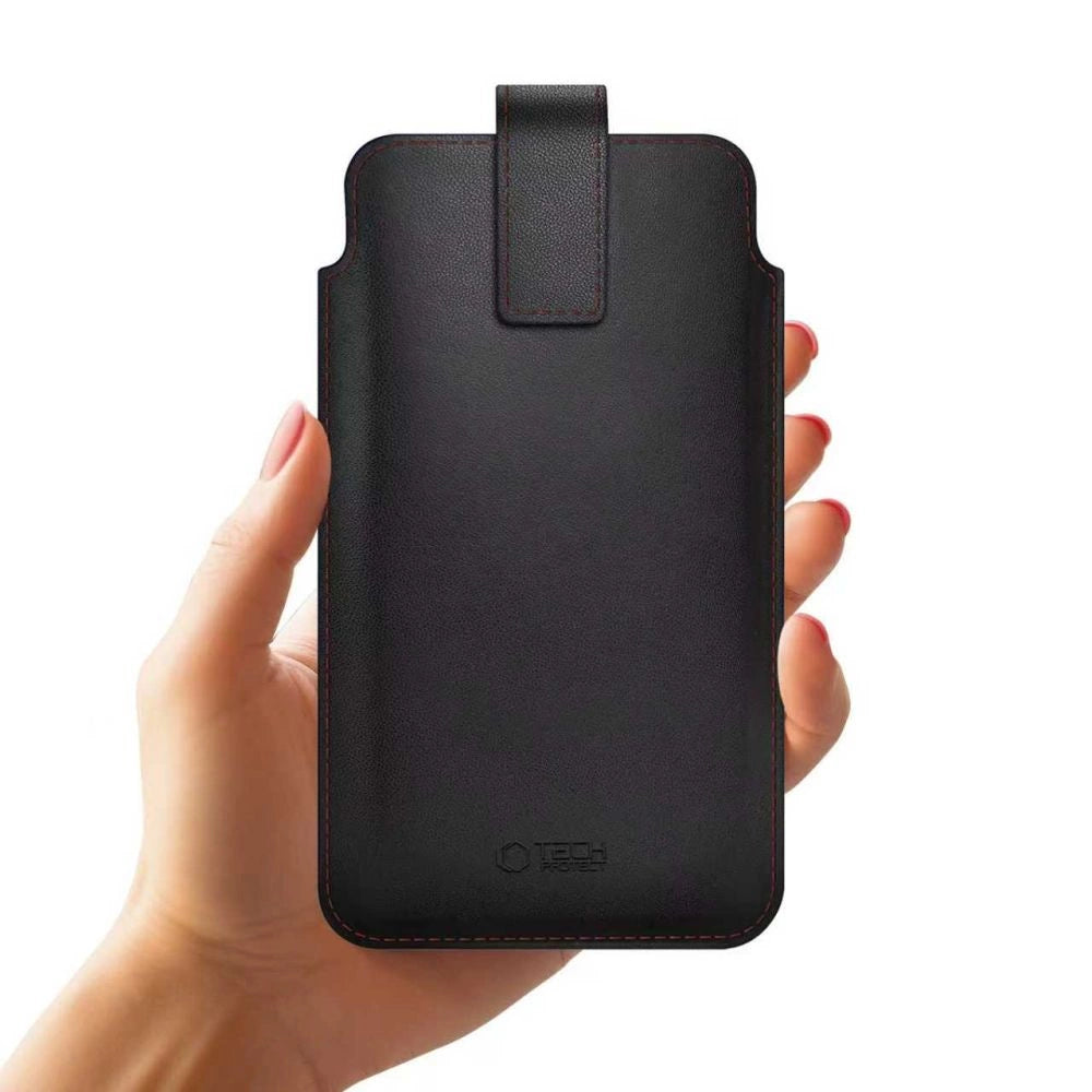 Etui Tech-Protect SM65 dla smartfonów 6.0-6.9" - czarno-czerwone – zdjęcie 2