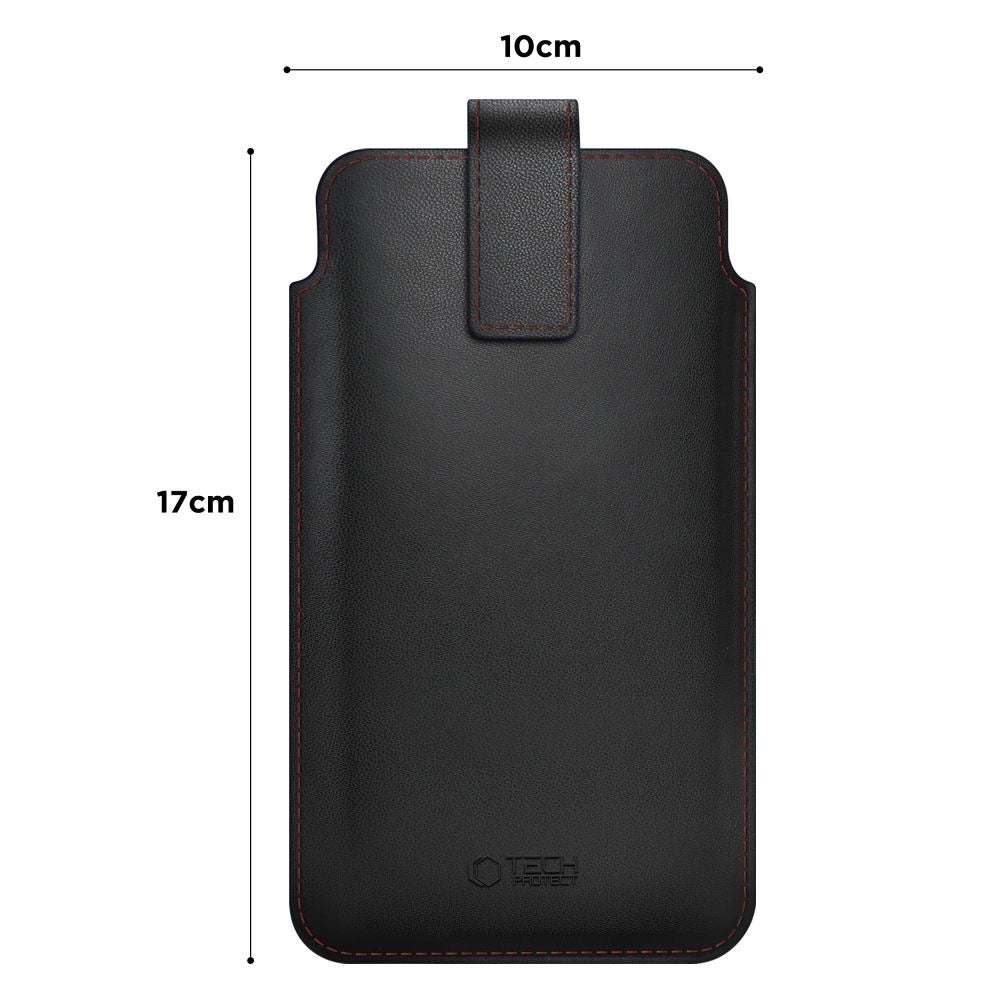 Etui Tech-Protect SM65 dla smartfonów 6.0-6.9" - czarno-czerwone – zdjęcie 3