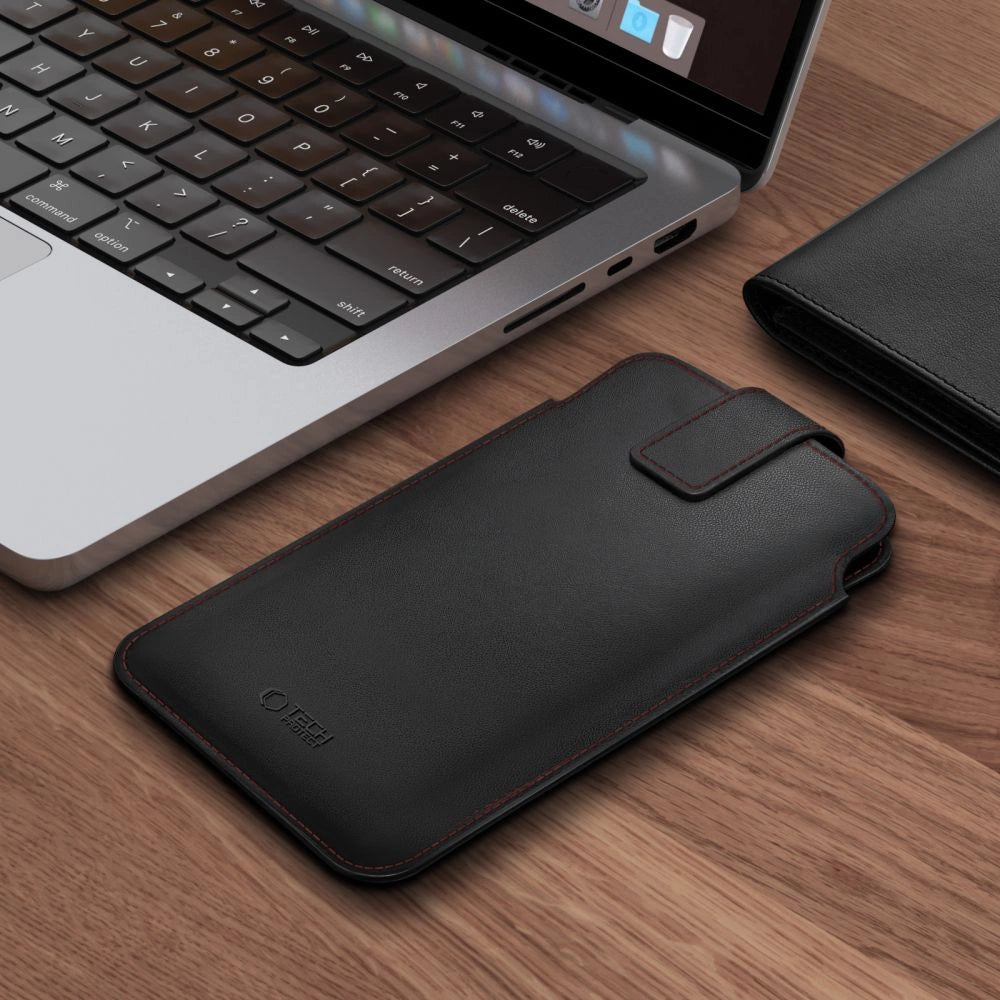Etui Tech-Protect SM65 dla smartfonów 6.0-6.9" - czarno-czerwone – zdjęcie 4