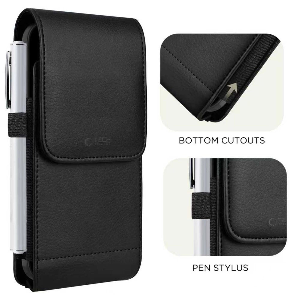 Etui Tech-Protect SM75 dla smartfonów 5.8-6.8" - czarne – zdjęcie 2