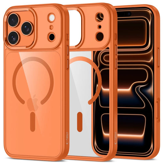 Etui Tech-Protect MagMat na iPhone 17 Pro Max - przezroczysto-pomarańczowe