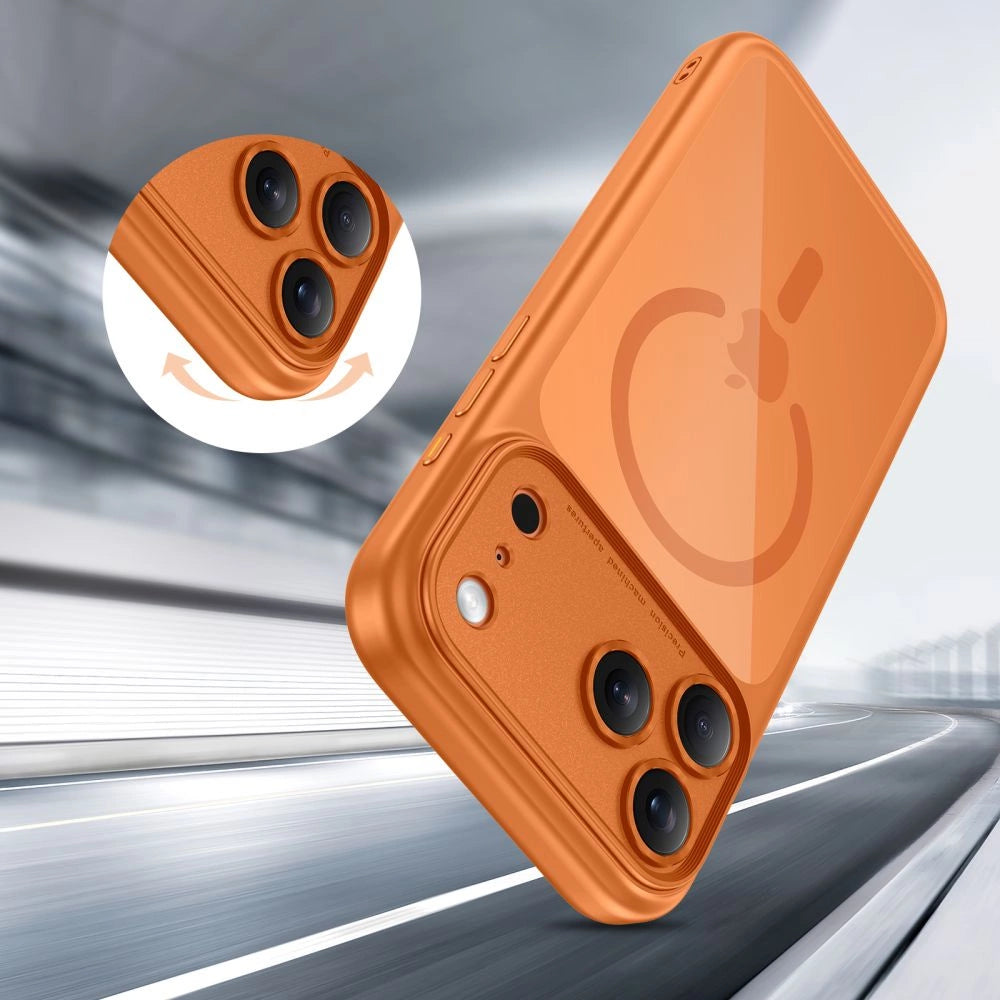 Etui Tech-Protect Magpeak na iPhone 17 Pro - przezroczysto-pomarańczowe – zdjęcie 3
